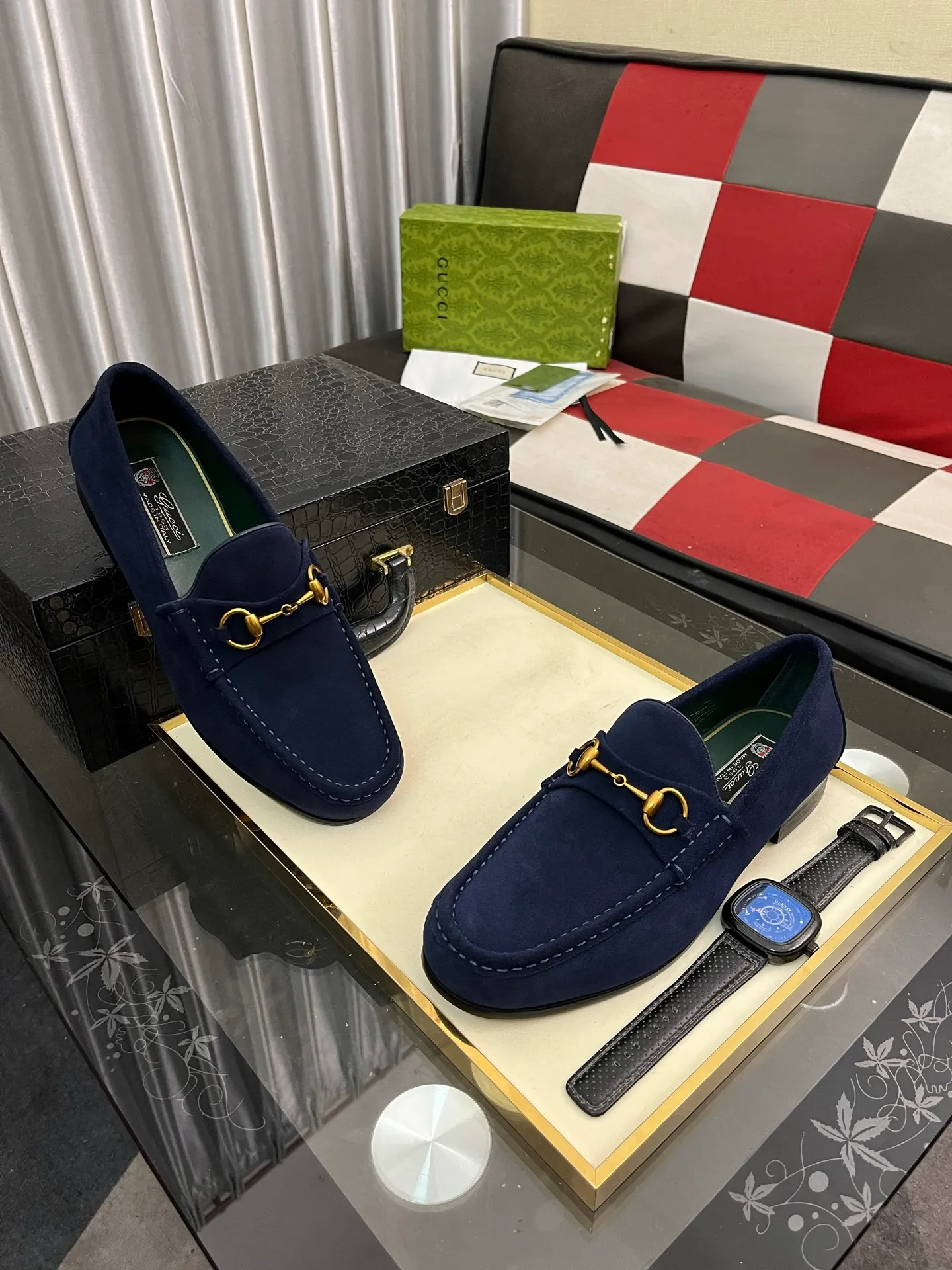 Men's Men's Shoes 💰540⌚️⌚️【GUCCI】The most popular classic Gucci leather shoes. Synchronized with the official website, the upper is made of Italian first-layer cowhide ➕cowhide lining, with unique brand and unique craftsmanship. Highlighting the hot style of the new year. Stop hesitating, stop wandering, get it now. Digital: 38--444️⃣colors available